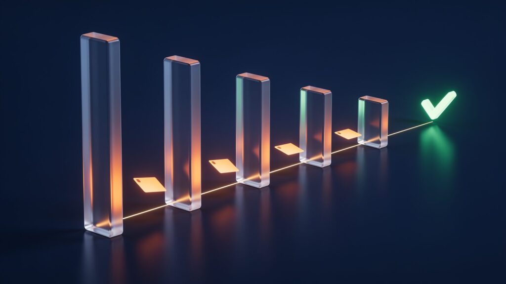 Sales pipeline illustration